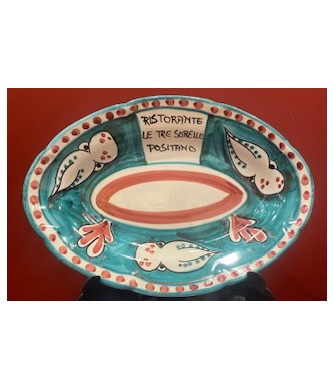 Piatto ovale in ceramica
