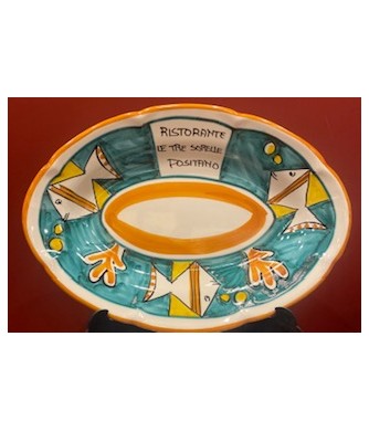 Piatto ovale in ceramica